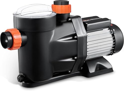 VEVOR Bomba de piscina sobre el suelo, 2.5 HP, 148 GPM Max Flow Bomba de piscina de una sola velocidad, 220 V, 3450 RPM, elevación máxima de cabeza