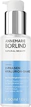 ANNEMARIE BÖRLIND 2-PHASEN HYALURON-SHAKE (50ml) - Bei Feuchtigkeitsarmer Haut - Versorgt Die Haut Effektiv und Nachhaltig Mit Feuchtigkeit - Für Eine Erfrischte & Durchfeuchtete Haut