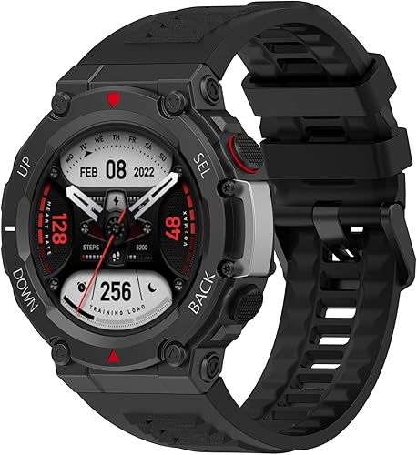 Miniatura 2 de hengkang Compatible con Amazfit T-Rex 2 bandas para mujeres y hombres, correas de reloj de repuesto ajustables de silicona deportiva correas