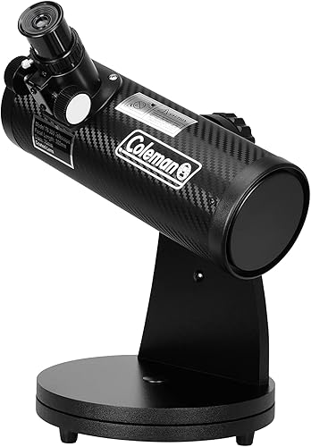 Miniatura 7 de Coleman AstroWatch D76mm x 11.811 in Newtonian Reflector Telescope (15x-150x) - Acabado de fibra de carbono