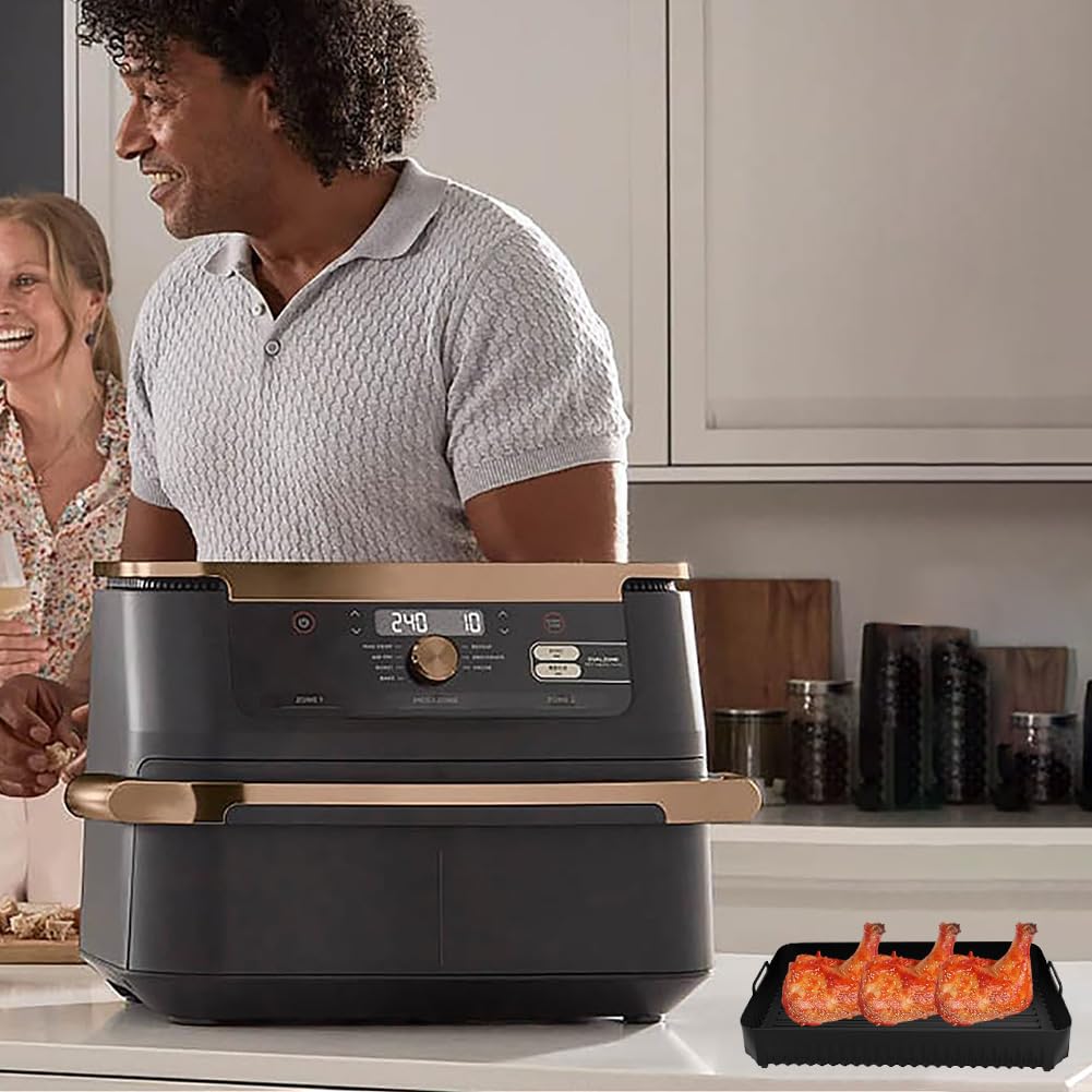 Riutilizzabile Air Fryer Fodere in silicone Antiaderente Riutilizzabile Airfryer Pot Sostituzione Facile pulizia Airfryer Pentola in silicone Teglia for alimenti for Air Fryer AF500