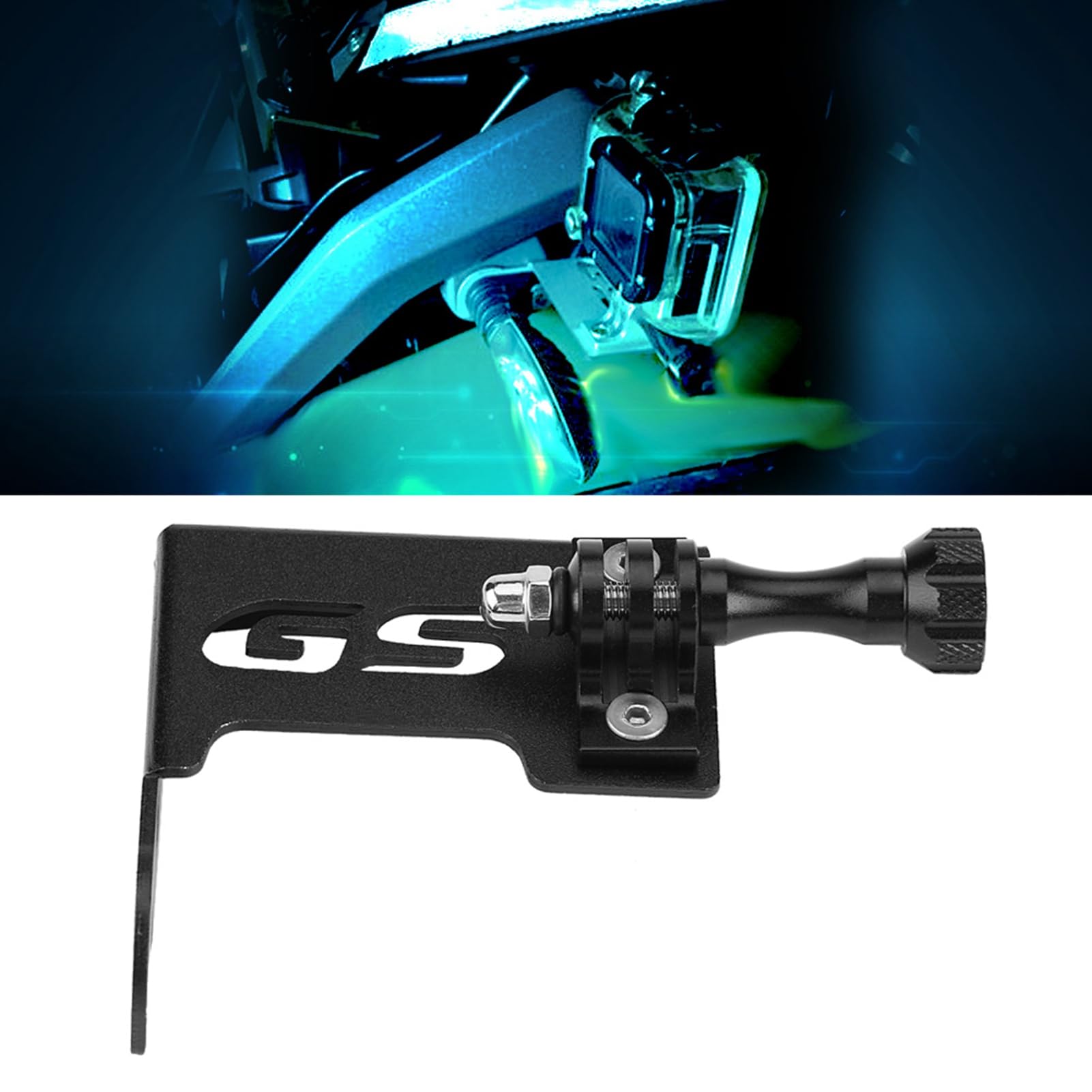 Aluminum Motorcycle Camera Bracket, Motorcycle Front Left Camera Support Bracket for R1200GS LC R1200GS LC ADV for