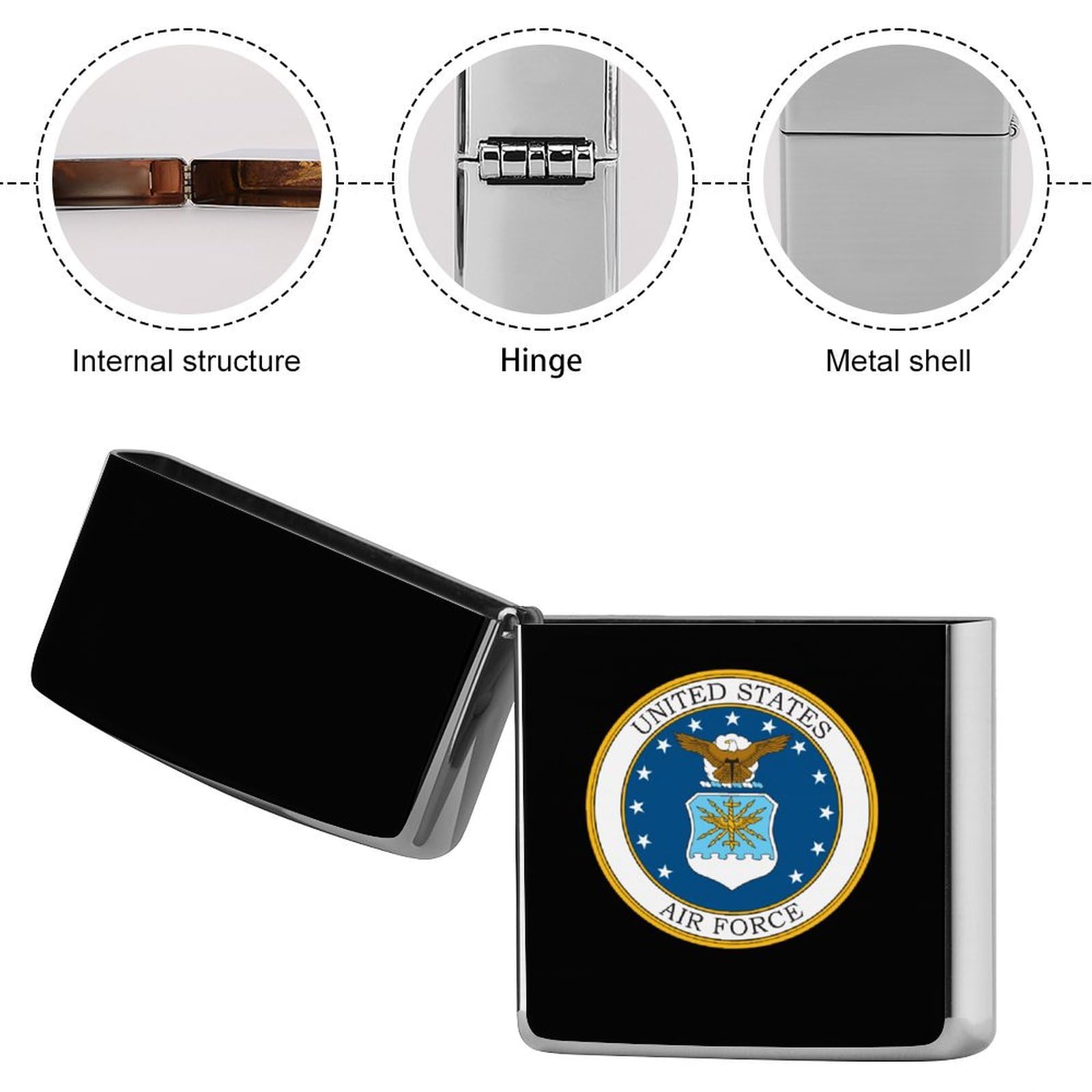 Amazon.co.jp: Zippo兼用ケース US Navy Seal ミリタリー ネイビー