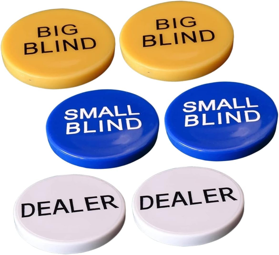 FELTECHELECTR 2 Sets Big and Small Blind Banker Code Poker