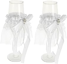 RUNROTOO 1 par de taças de casamento conjunto de copos de noiva copos de vinho copo de coquetel copo de vinho de casamento conjunto de taças de champanhe para casamento conjunto de taças de vinho de presente