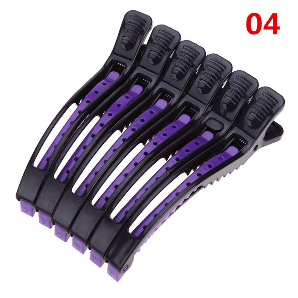 6pcs Crocodile Clip Mouth Barber Salon Hairpin Hair Accessories DIY Hair Care Styling Tools 4 Colors Optional