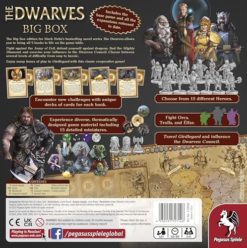 The Dwarves Big Box Juego de Mesa 2-6 jugadores 10+ años miniatura 5
