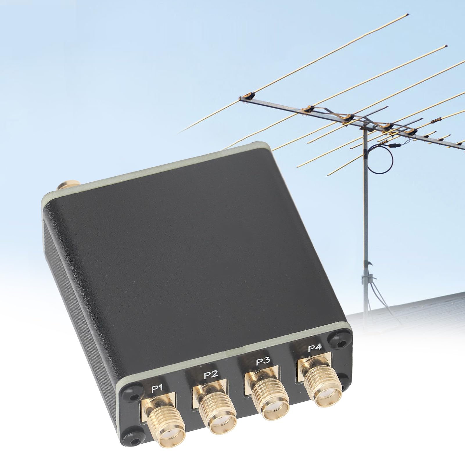AYNEFY Active RF Isolation Splitter for SDR GPSDO Signal Distribution with Impressive Isolation, Effective Channel Distribution Providing Reliable Signal Splitter, 100kHz to 150MHz