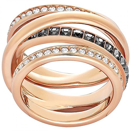 Preisvergleich Produktbild Swarovski Damen Cry Mix Ring, Mehrfarbig (grau, rosé Vergoldung), Gr. 54 (17.2)