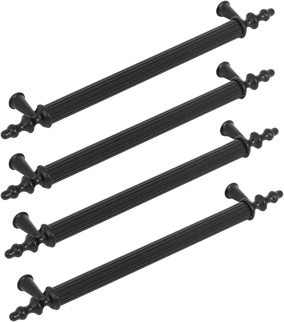 FEYZAYAPI Ovacık Çekmece Dolap Kapak Kulpu Kulbu Siyah Metal Kulp 224 mm (4 ADET)