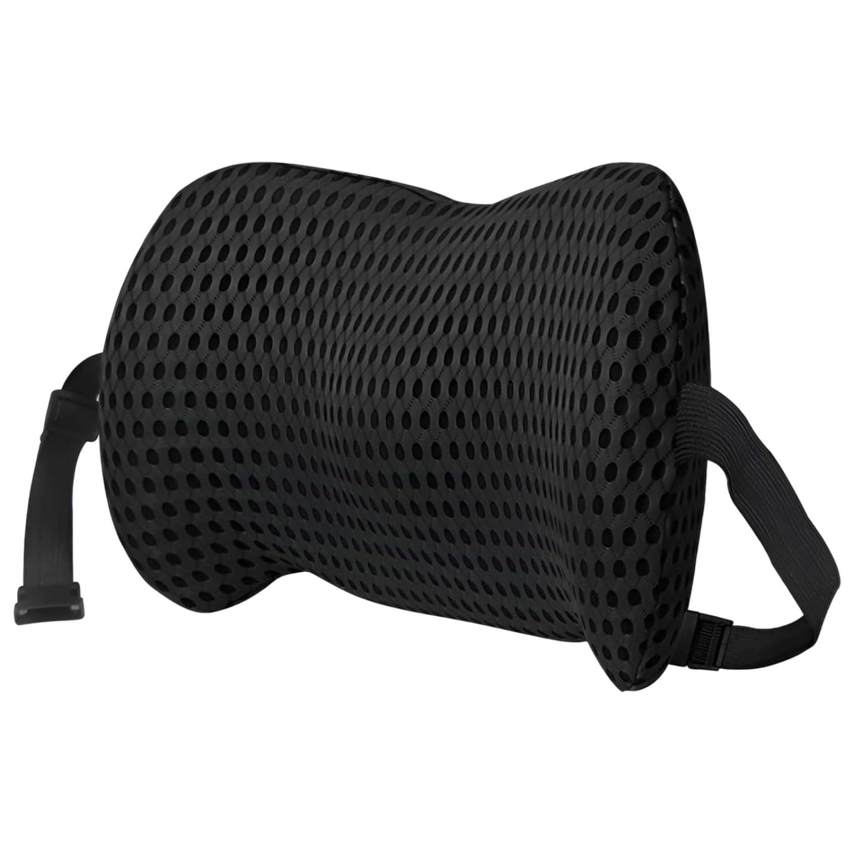 CAKEEYUM Lumbar Support Pillow 15x12x5in Ergonomic Curved Mesh Memory Foam Lumbar Pillow Pain Relief Breathable Back Support for Office Chair Car Home for Office Chair, Suppo
