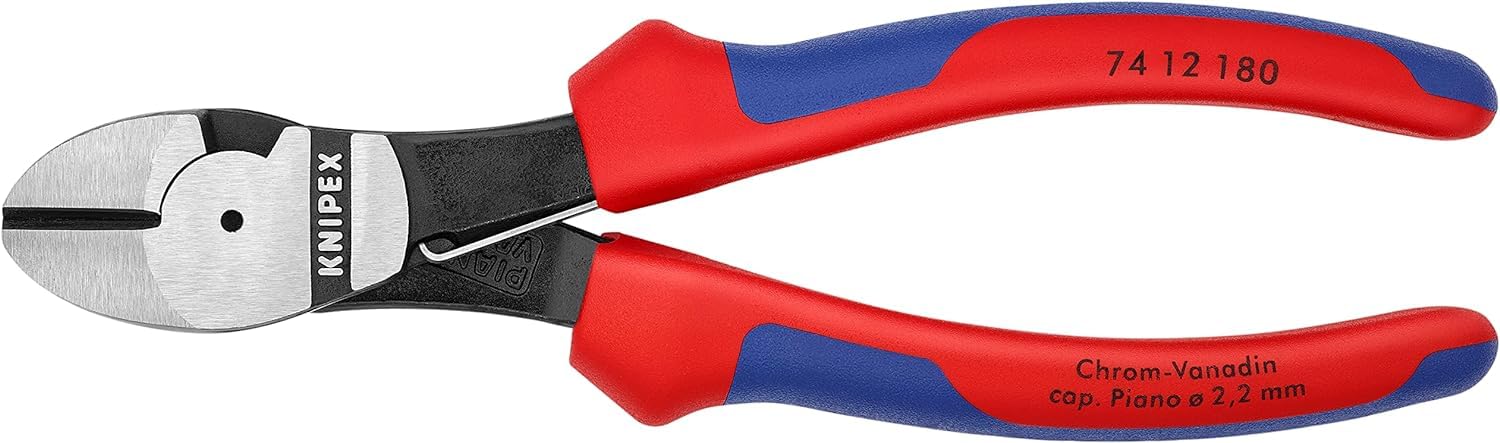 Knipex Pince coupante de côté à forte démultiplication, 74 12 180