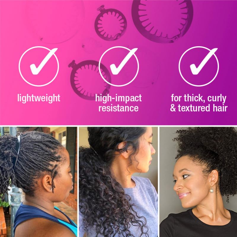 Miniatura 6 de PuffCuff  Mini pinzas para el cabello de 2.5 pulgadas  Para todo cabello natural grueso, rizado, rizado, texturizado, mechones o trenzado