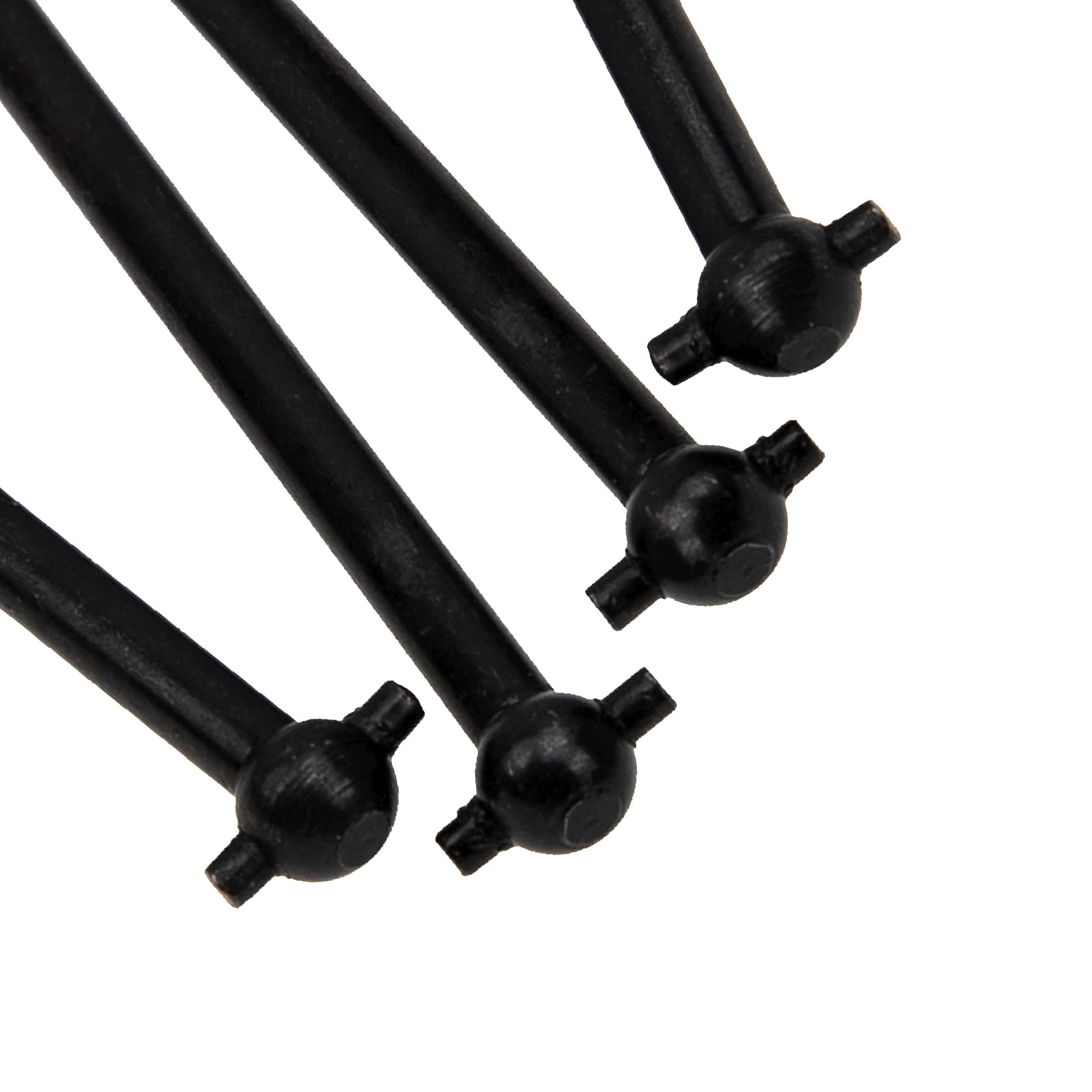 4Pack Front/Rear Center Drive Dogbone Shaft 100mm 538104 Transmission Shaft Compatible with Redcat Racing HSP HPI FS-Racing 1/10 RC Car Monster Truck (Black)