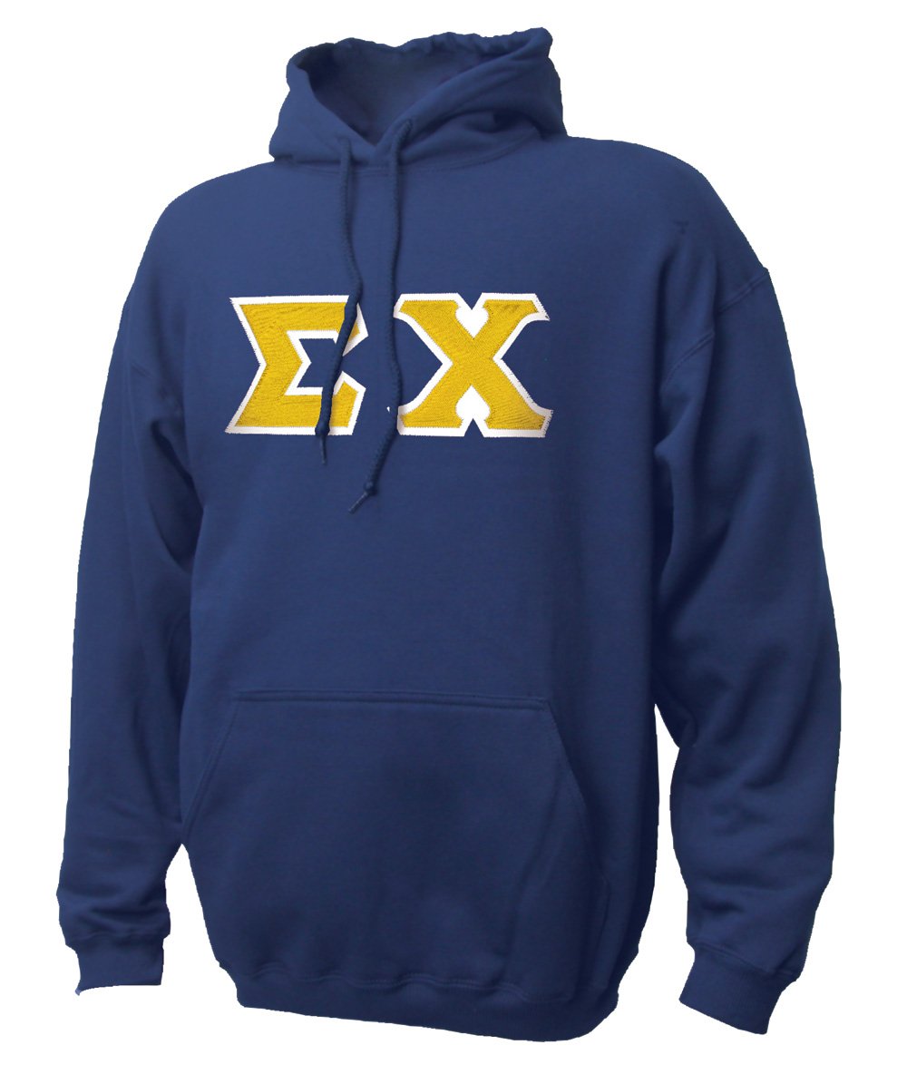 Sigma Chi Hoodie with Sewn On Letters