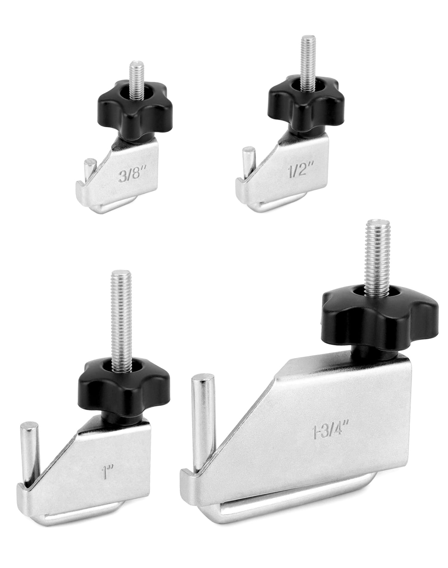 QWORK Kit de colliers de serrage pour conduite de fluide, 8 colliers de serrage pour tuyau de vide, radiateur sous vide, 4 tailles (0,95 cm, 1,27 cm, 2,5 cm, 4,5 cm)