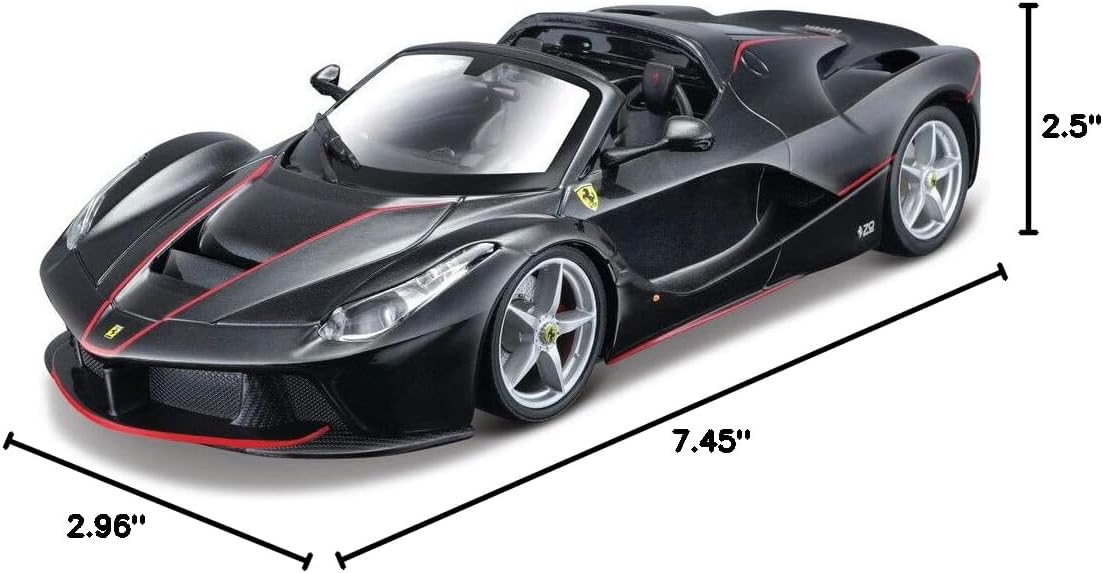 Maisto 1:24 Assembly Line LaFerrari Aperta - Black Large