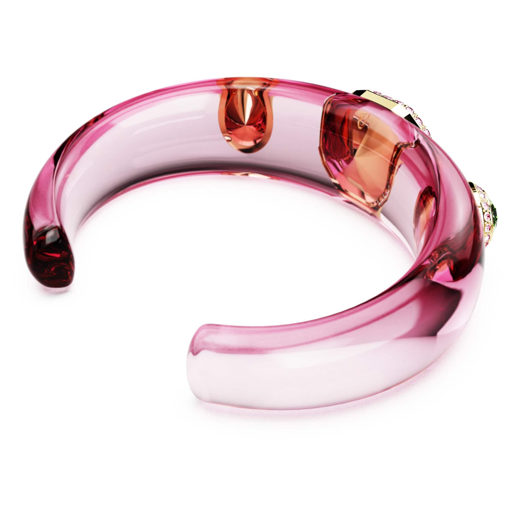 Swarovski Dulcis Kolekcja bransoleta mankietowa, mieszane szlify, wielokolorowy, pokryty w odcieniu złota