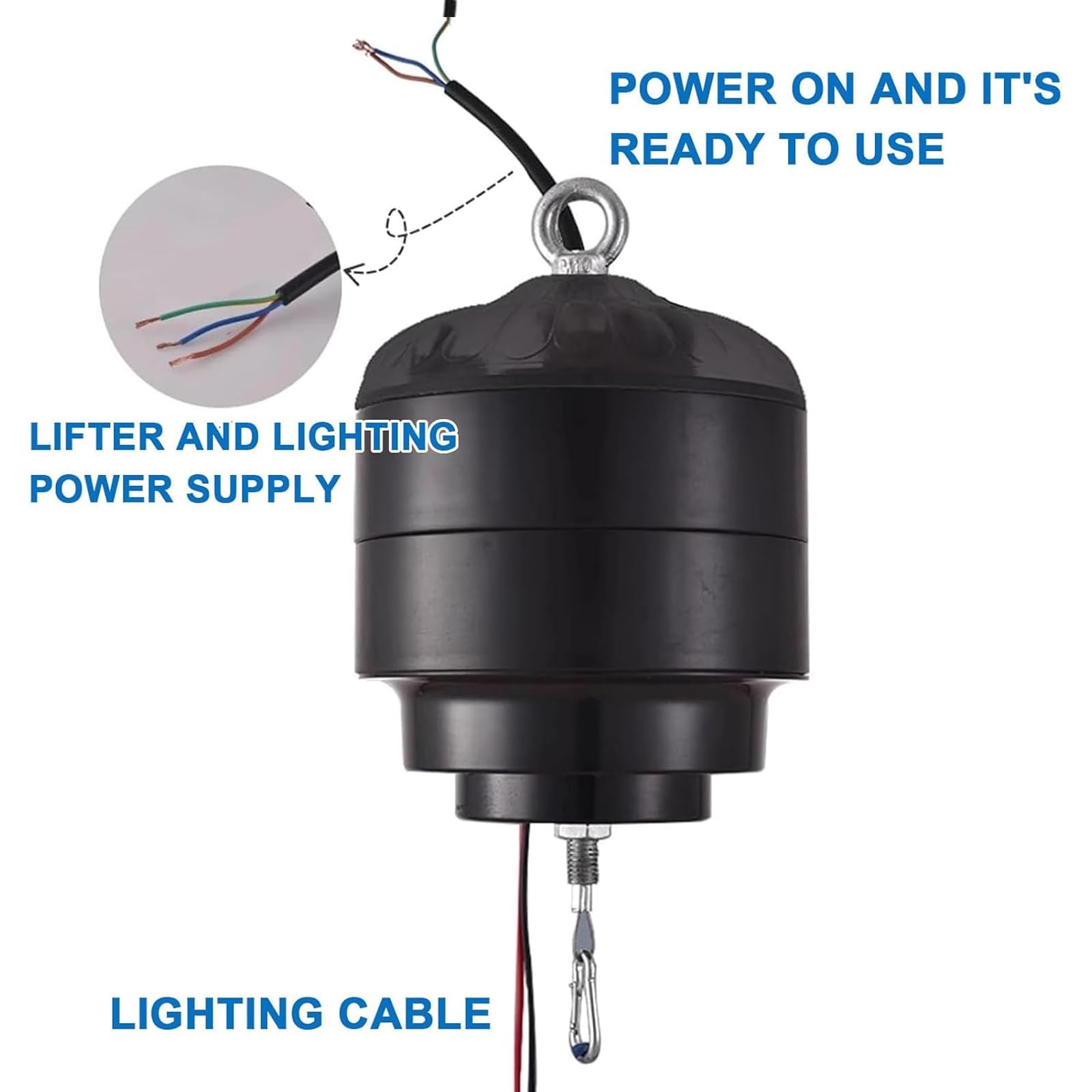 Alzalampadario Elettrico, Alzalampada in Vetro Telecomandato, Portata 4 kg