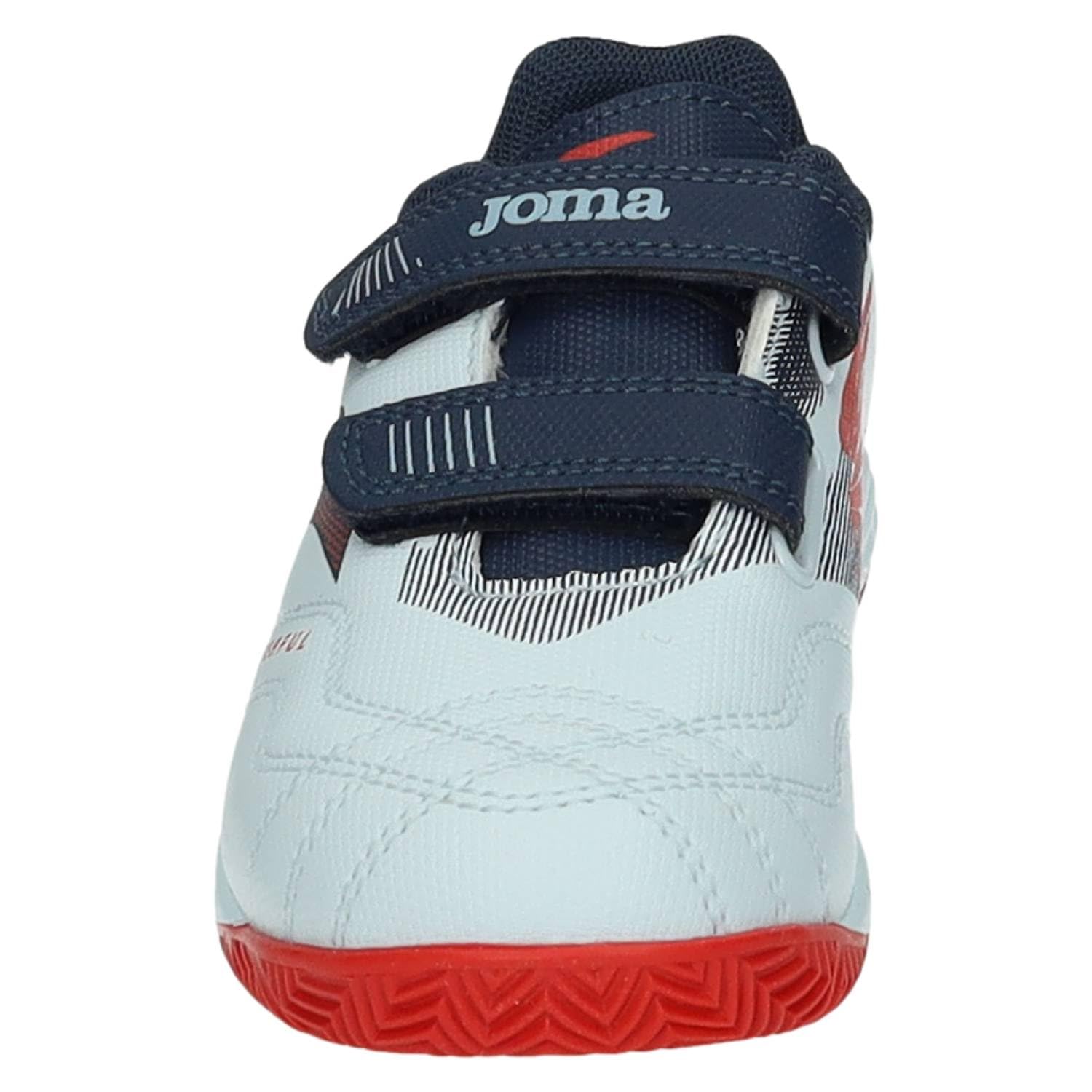 Joma POJW2505 Botas de fútbol Sala Joma Indoor con Doble Cierre adherente, Transpirables, Suela Durability y Gran Comodidad NIÑO Deportivos