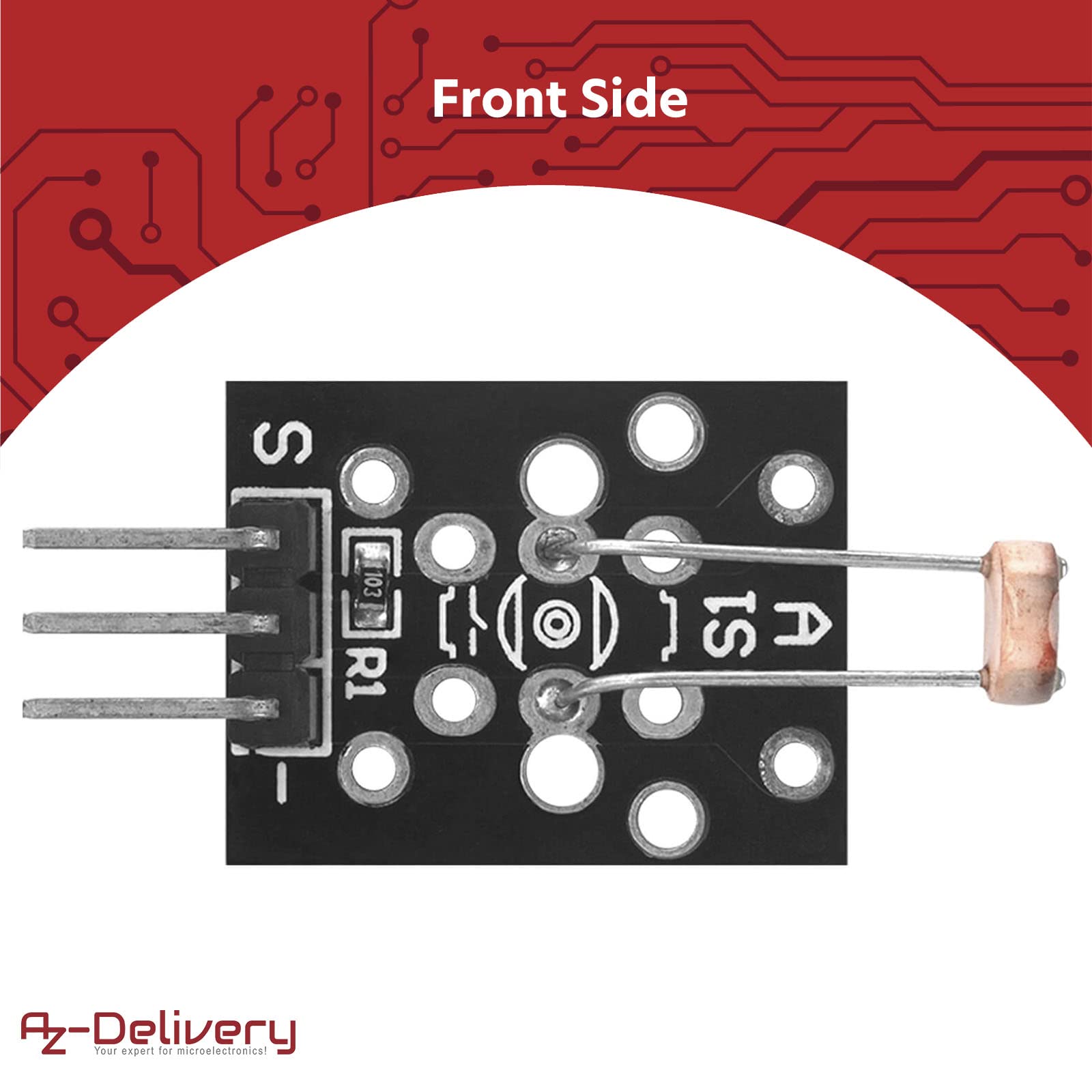 Image secondaire de AZDelivery 5 x KY-018 Photo LDR Diode à diodes Photo Résistance Capteur Compatible avec Arduino et Raspberry Pi y Compris Un eBo