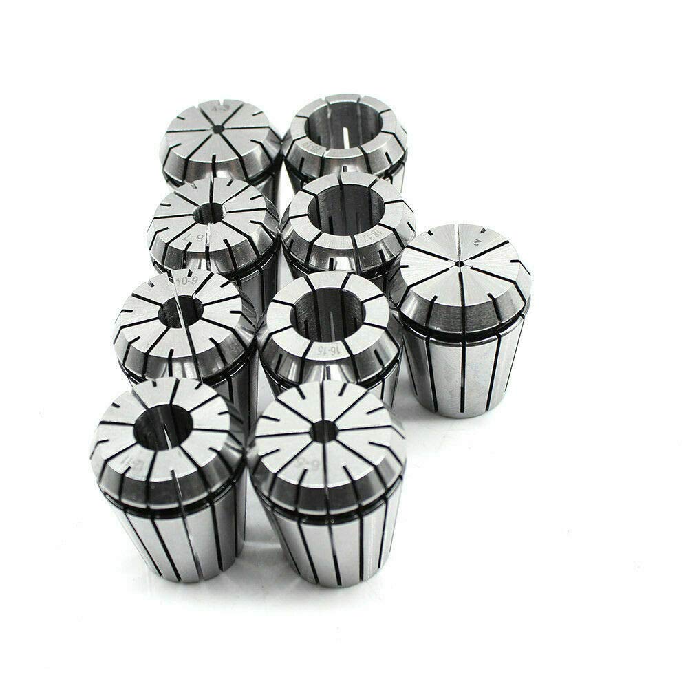 Mandrino di serraggio MK3 M12 ER32, set da 9 pezzi, pinze di serraggio 2-20 mm per fresa