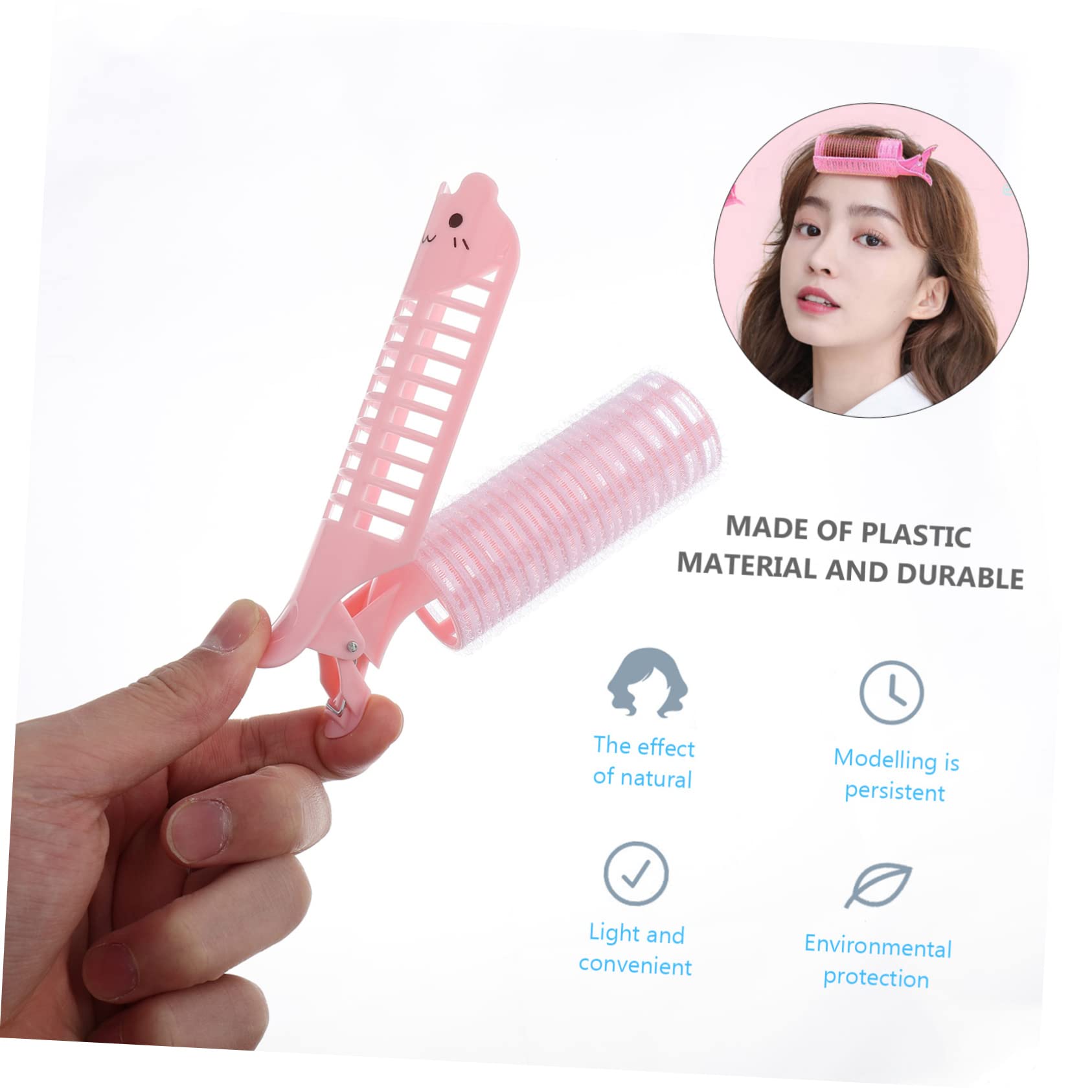 Beatifufu Hair Rollers Clips 6pc Diy Hair Curling Styling Tools Set Versatile Barrel Curlers