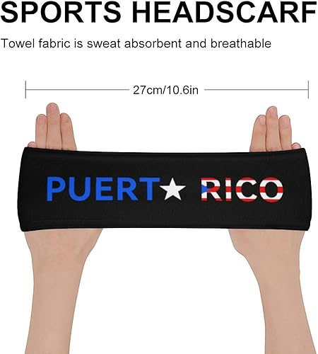 Miniatura 9 de CBBYY Diademas deportivas con bandera de país para mujer, bandas ajustables para el sudor, absorben la humedad, para hombres, para deportes,
