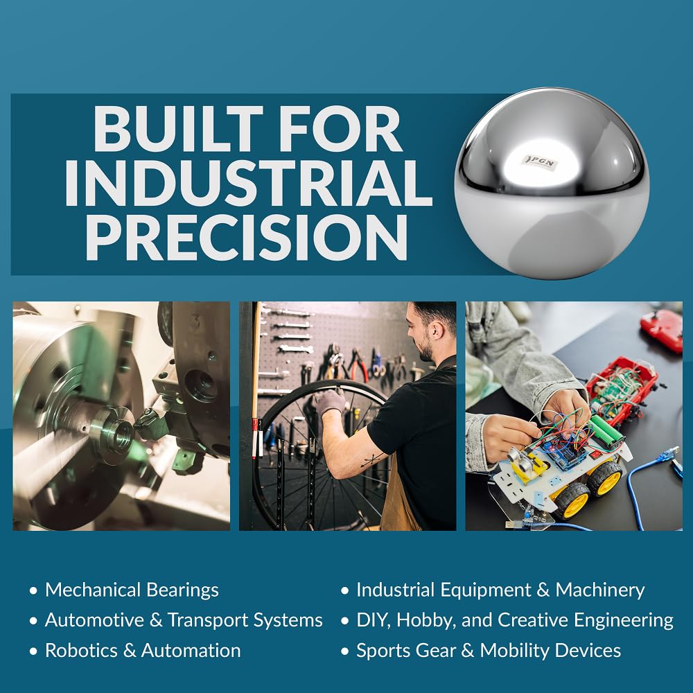 G25 Precision - Bolas de Rodamiento Cojinetes de Acero Cromado de 2 Pulgadas (2 Piezas)