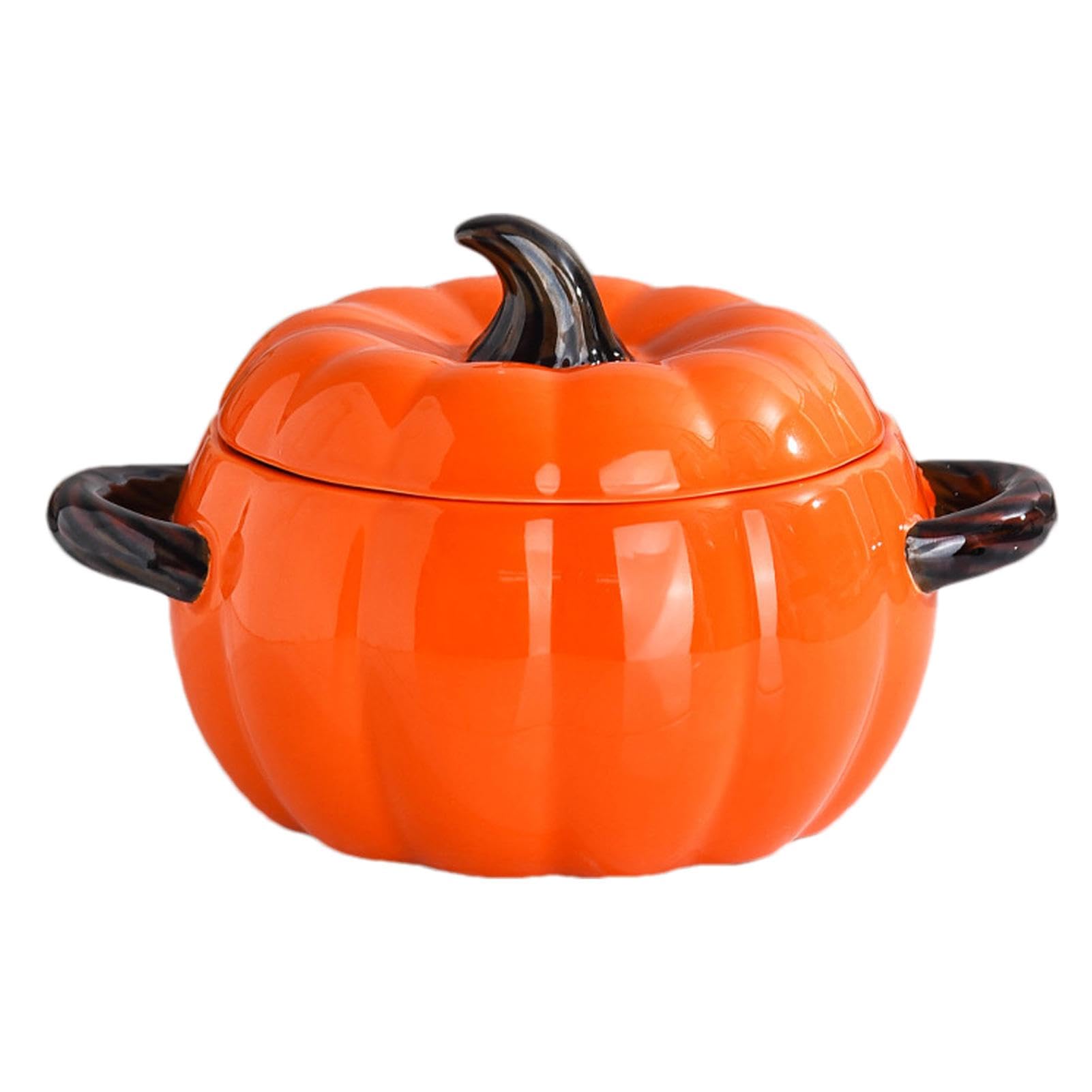 Amazon | かぼちゃ型 鍋 セラミック鍋 パンプキン キャセロール ポット