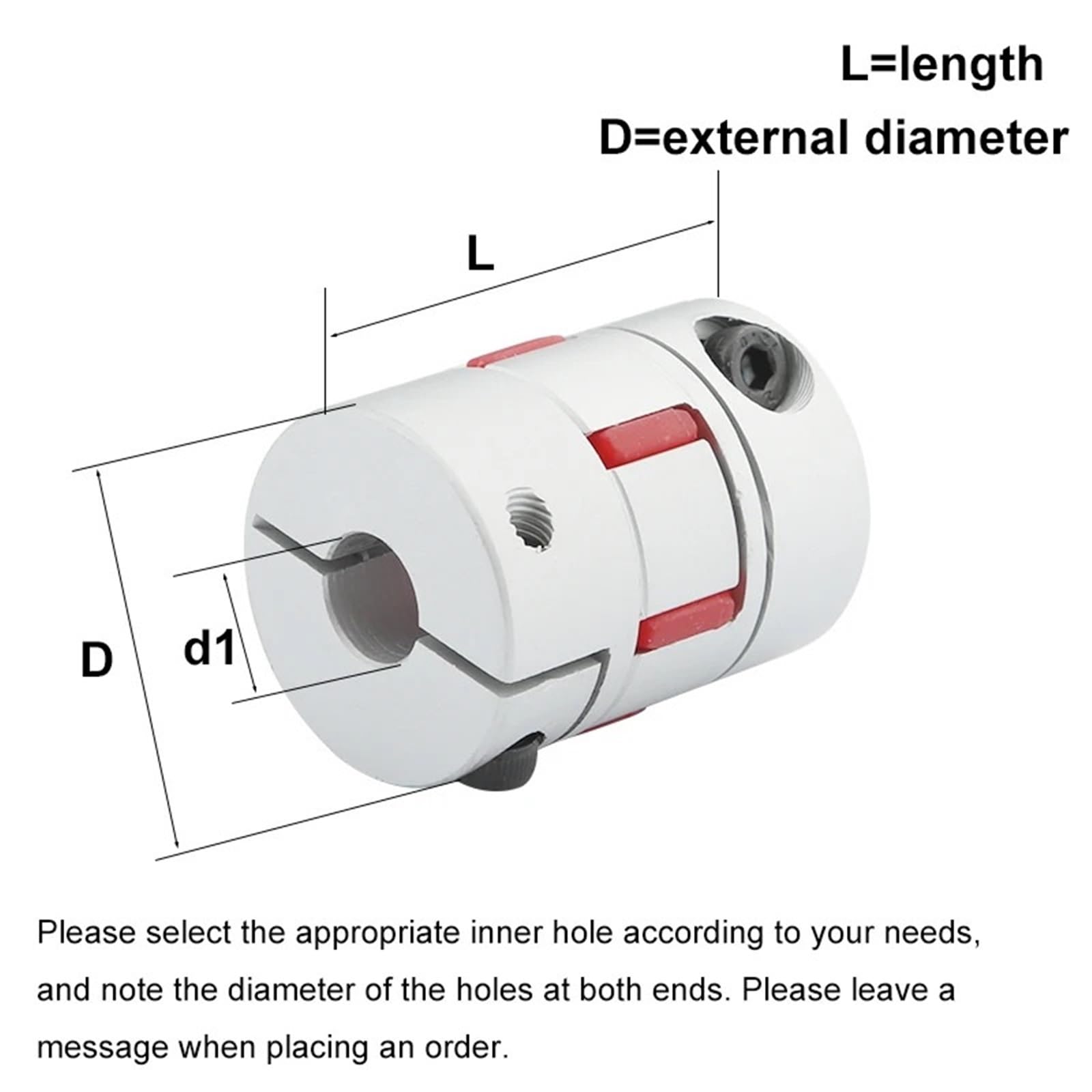 1 pièce D25 L35 accouplement à trois mâchoires connecteur de moteur Torx en aluminium CNC accouplement flexible coupleur de serrage 5/6 / 6,35/8/9 12 mm(D6.35x11)