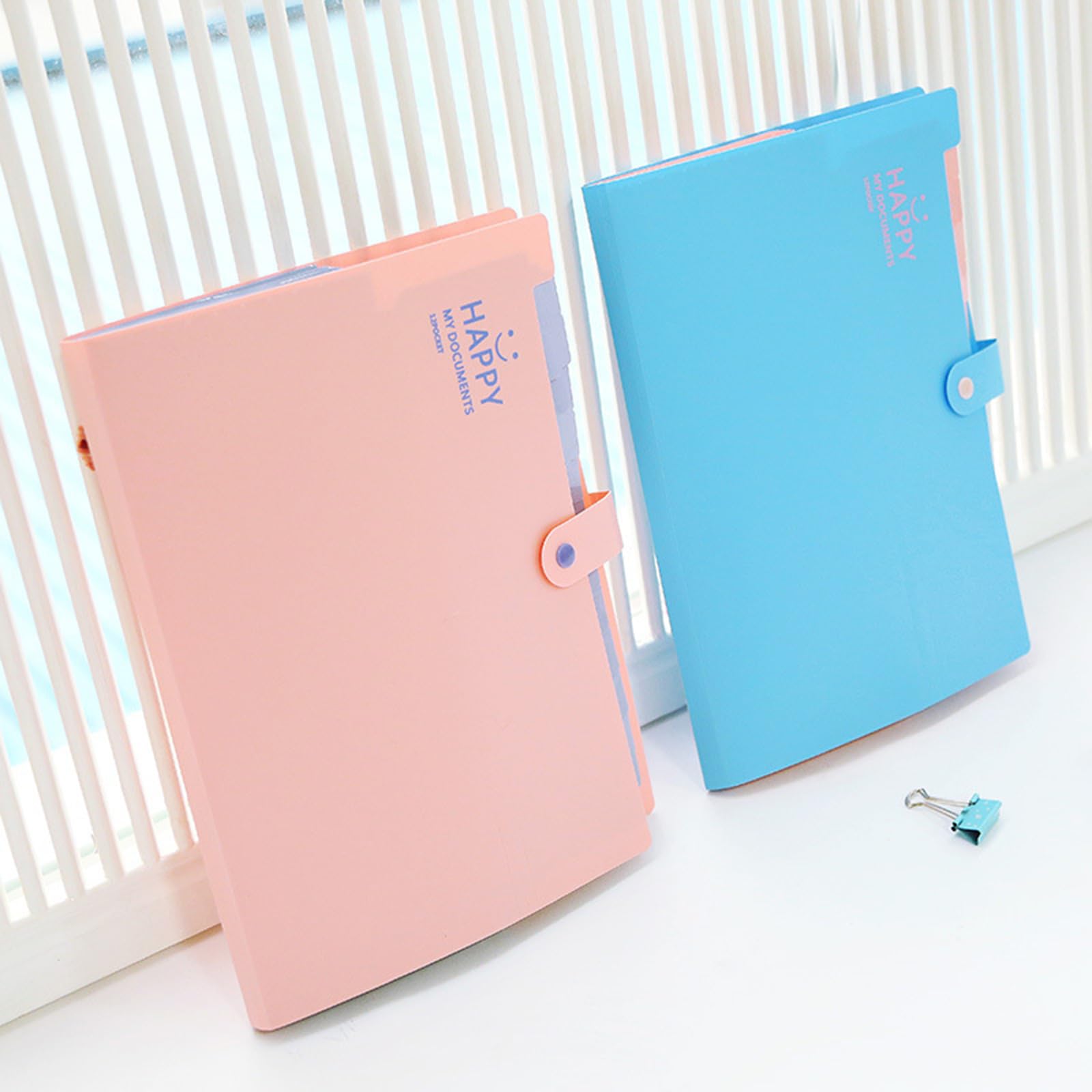 Trieur A4 Extensible 12 Compartiments - Lot De 2, Avec étiquettes, Pour Classement Bureau Ou école - 3