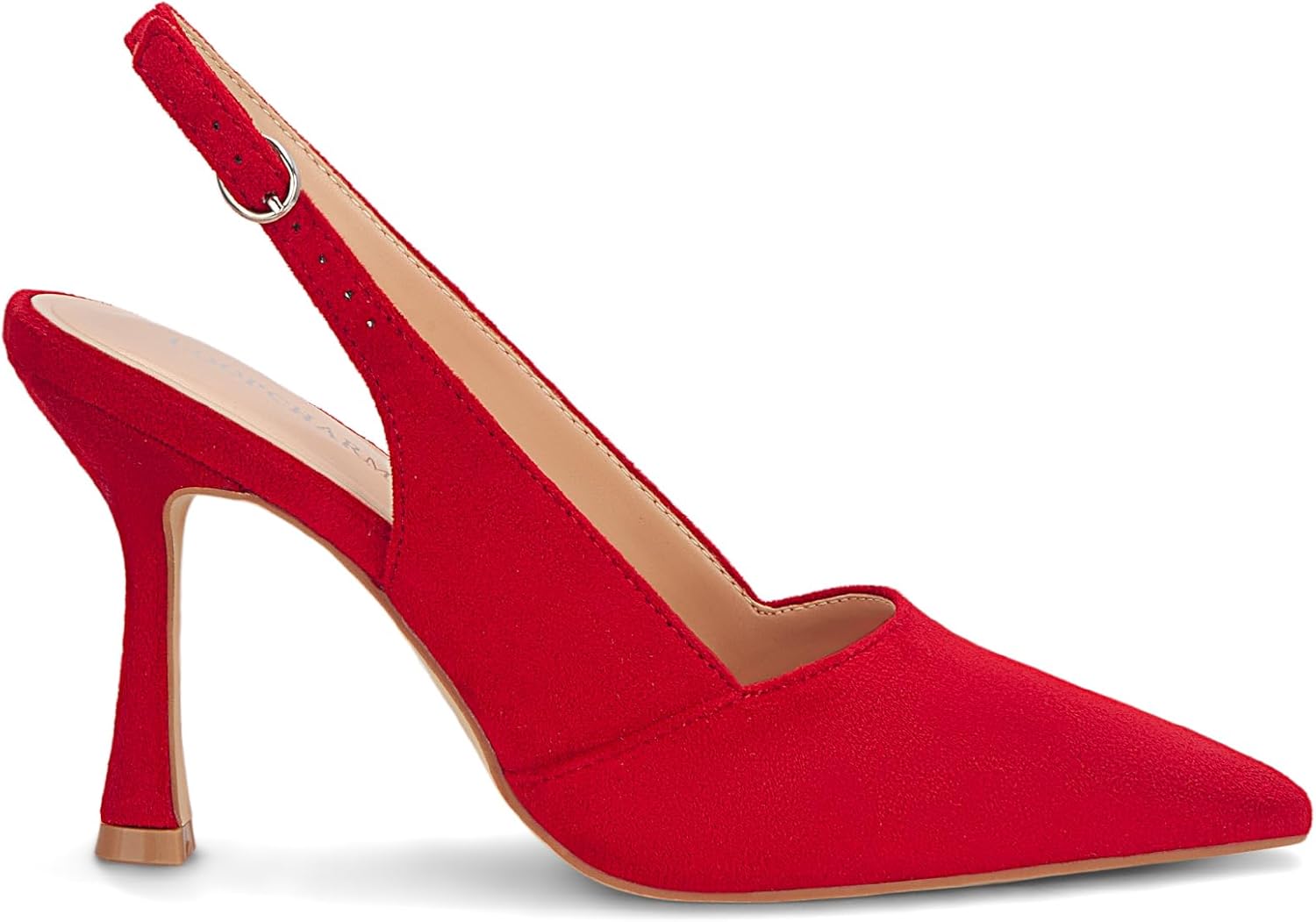 Women's Slingback Pointed Closed Toe Pumps Dress Shoes 3.15 Inch Stiletto High Heels for Wedding Party Office Casual