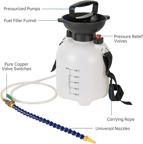 Miniatura 3 de AIGMISON Bomba de fluido de transmisión 3L, bomba manual de fluido de transmisión automotriz, bomba de aceite de transmisión, sistema de llenado de