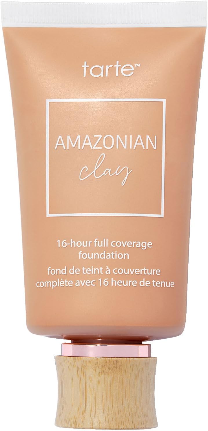 tarte Amazonian clay 16-hour full coverage foundation – Matte Finish Foundation with Amazonian Clay & Vitamin E for Hydration & Smooth Looking Skin, Vegan & Cruelty Free
