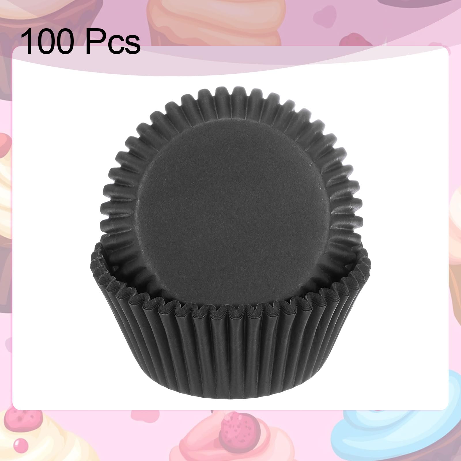 sourcing map 150 pirottini per cupcake, 99,2 g, in carta oleata, usa e