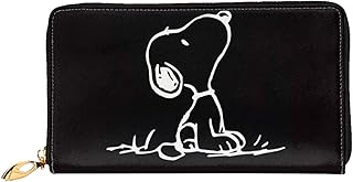 スヌーピー(2) 長財布 持ち運び便利 レザー ウォレット 多機能 メンズ レディース 財布 現金 カード収納 大容量 小銭入れ ビジネス 父の日 プレゼント