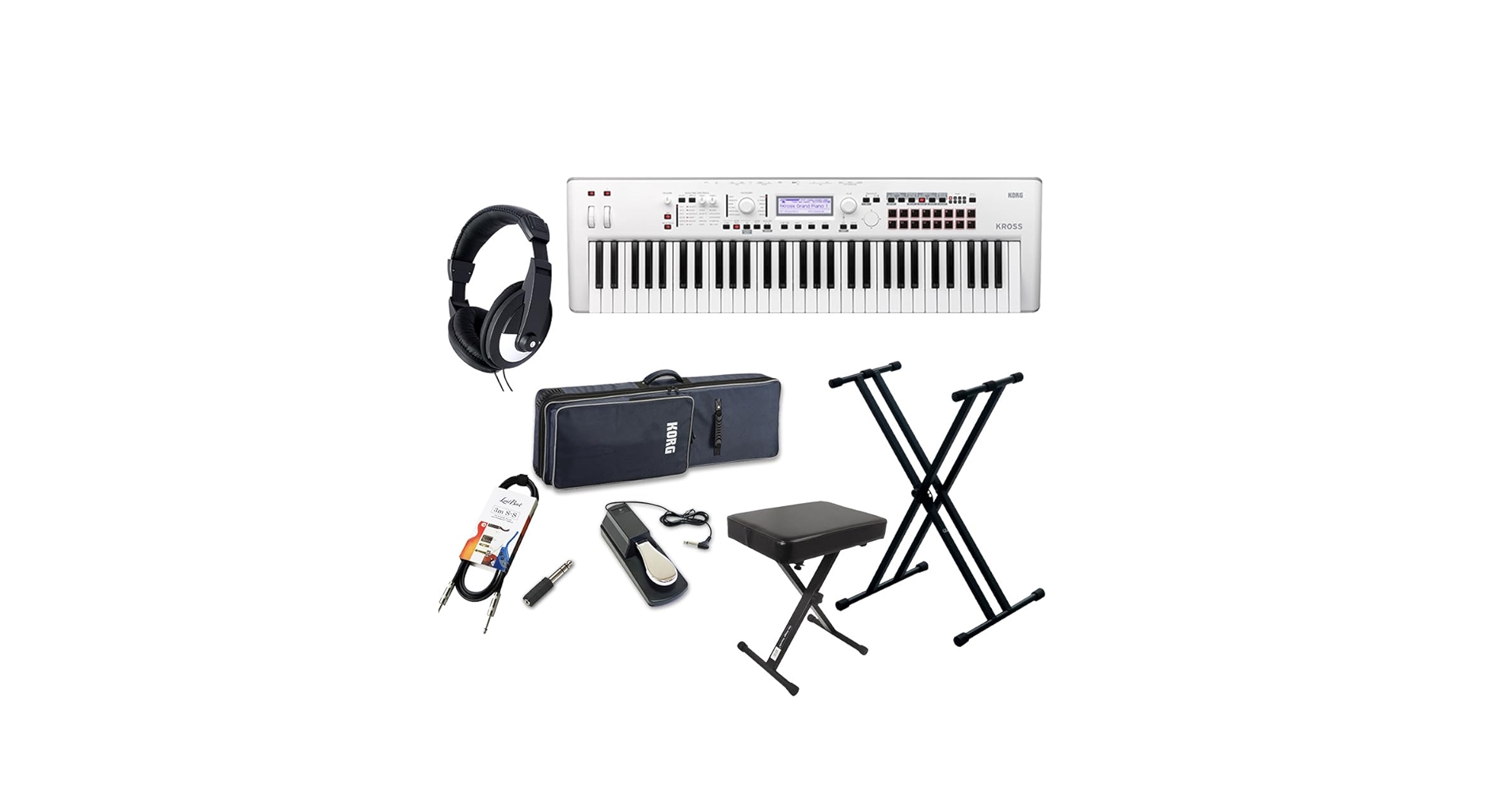 KORG KROSS2 61 キーボード セット KORG 【フルセット】 KROSS2-61 スタート8点セット バンド用キーボード