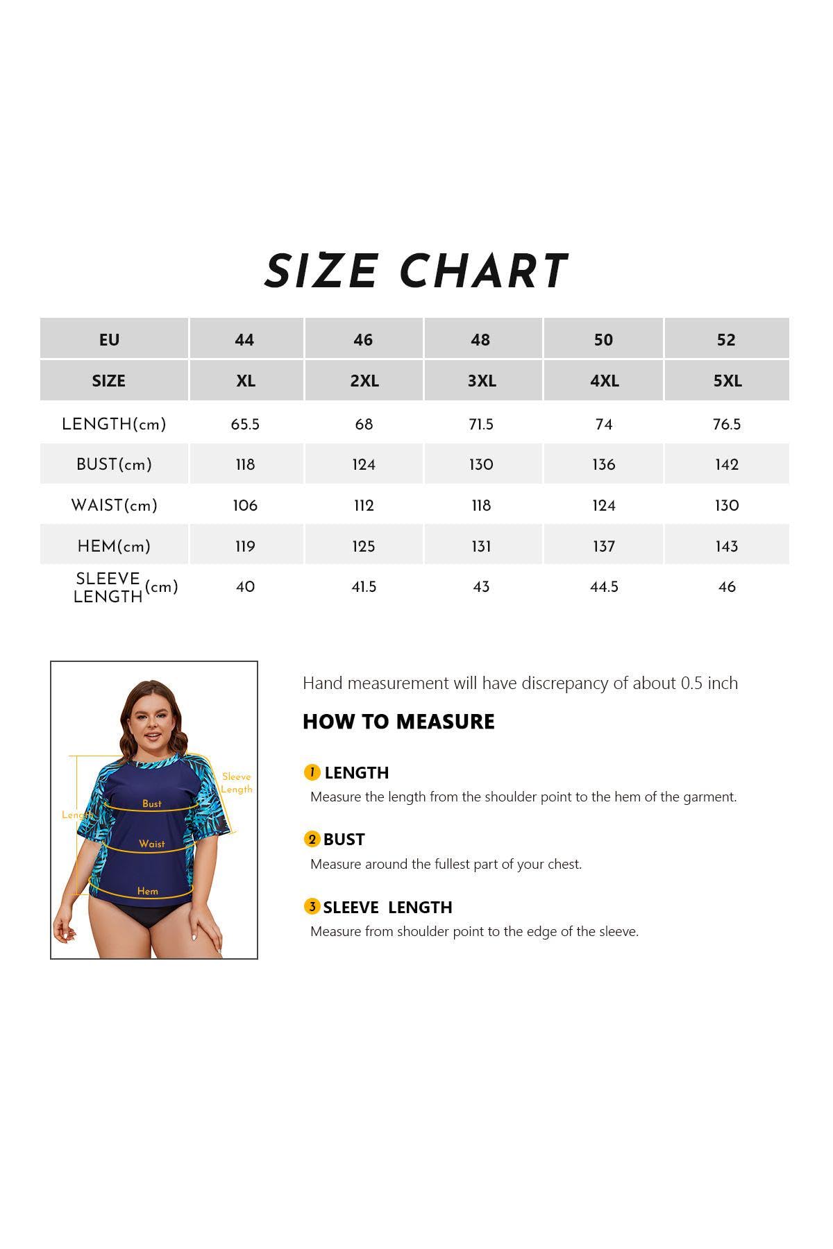 SHEKINI Maillot de Bain à Manches Courtes pour Femme Protection Solaire Haut de Bain Grande Taille
