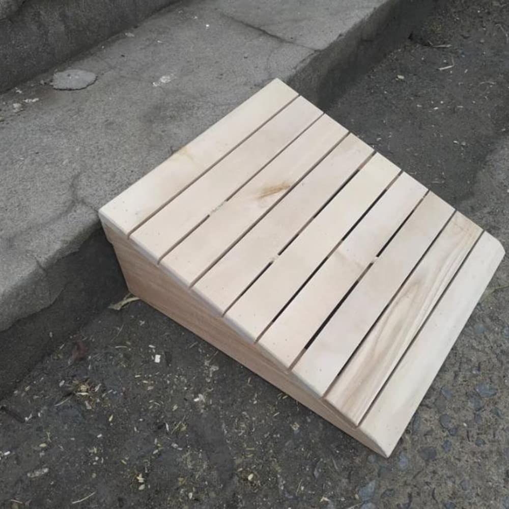 EMENAR Madera Rampa Silla De Ruedas Altura ReposAPIvexaling 7-15 Cm evt, Rampa De Umbral Portátil Patable, Qtado Acceso Para Motocicletas Scooters, Bicicletas