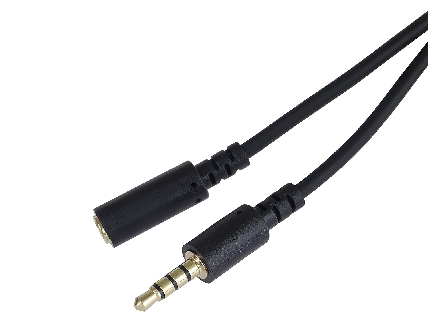 PremiumCord 3.5mm 4 Pin Audio Voice Audio Jack Cable - Allows Microphone Aux Headset Audio Extension Cable M/F Length 1m - Image 3