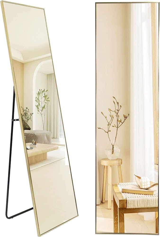 Amazon.co.jp: Lalaspace 全身鏡 直角 スタンドミラー 姿見 鏡