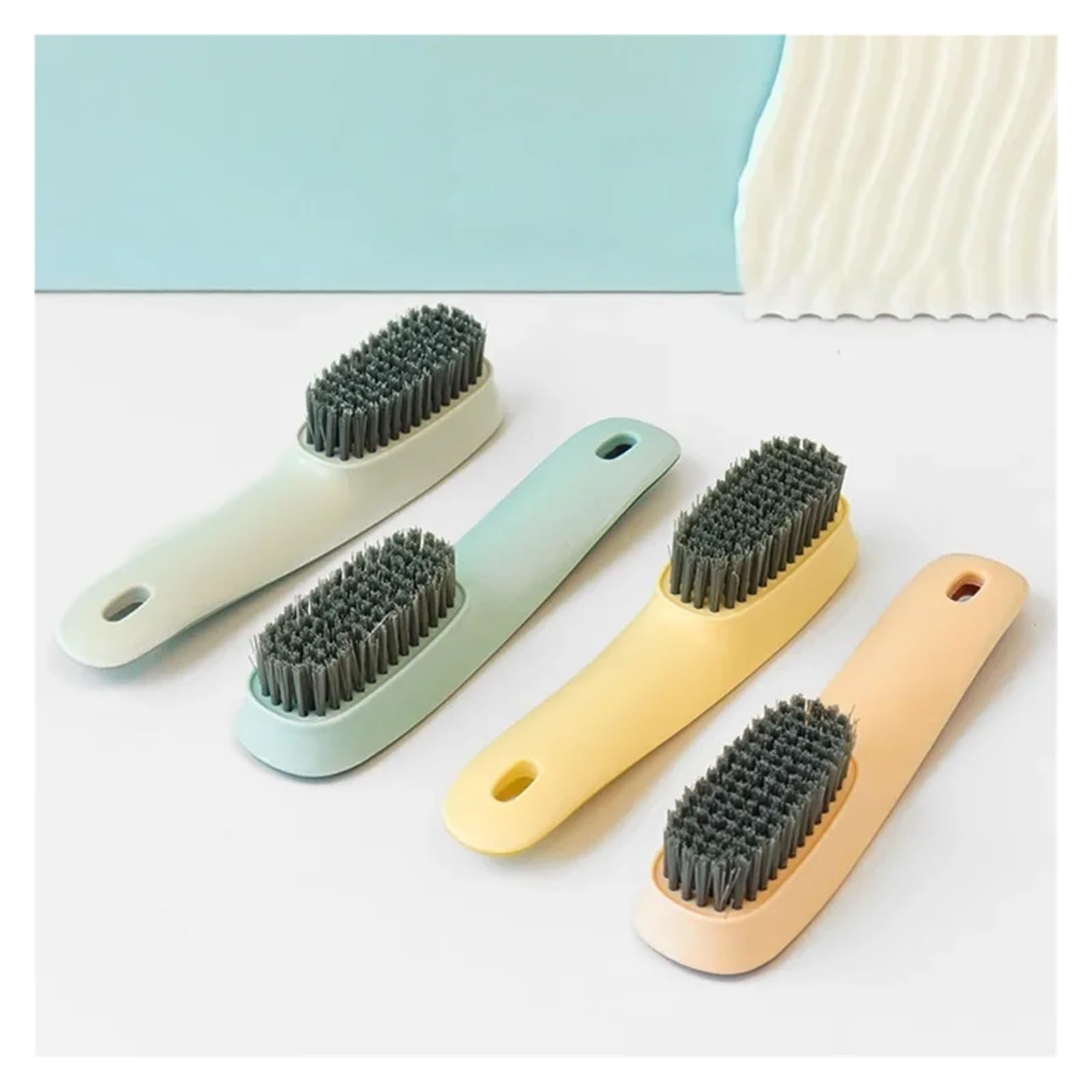 Brosse Chaussure Brosse de Nettoyage Chaussures en Plastique, récurage vêtements, Outils multifonctionnels for la Maison, Accessoires Brosse Lavage Commerciale(Yellow)