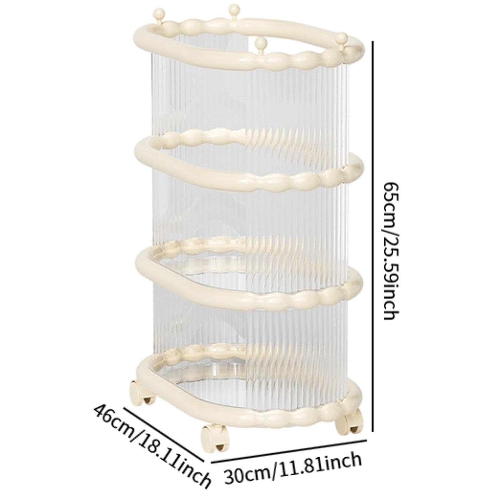 kowaku Yoga Mat Storage Rack Cart Dumbbell Rack Home Gym Multifunction Equipment Organization Yoga Mat Organizer Holder with Wheels, 46cmx30cmx65cm