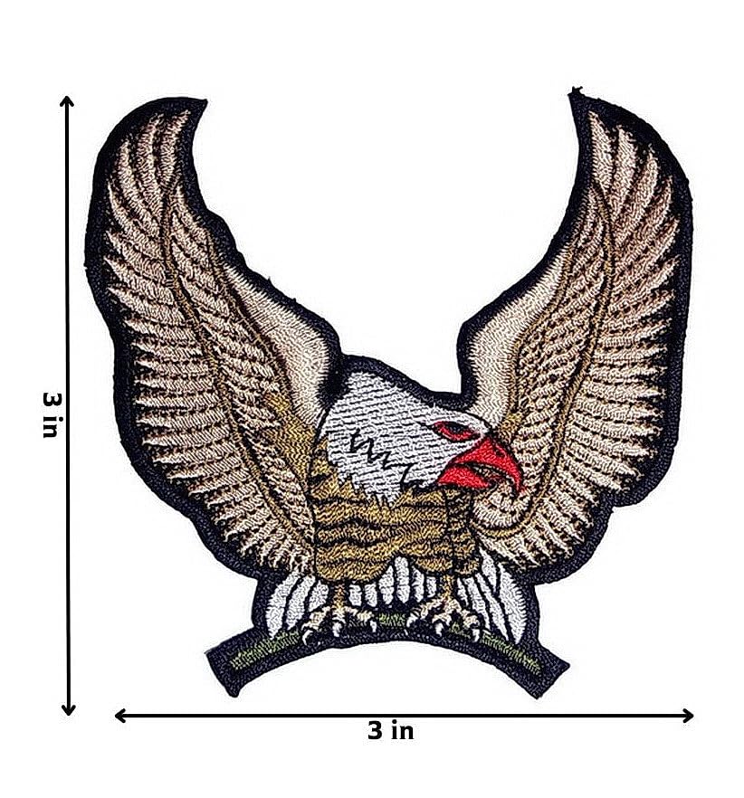 Amazon.co.jp: グラフィックダストイーグルホークファルコン刺繍