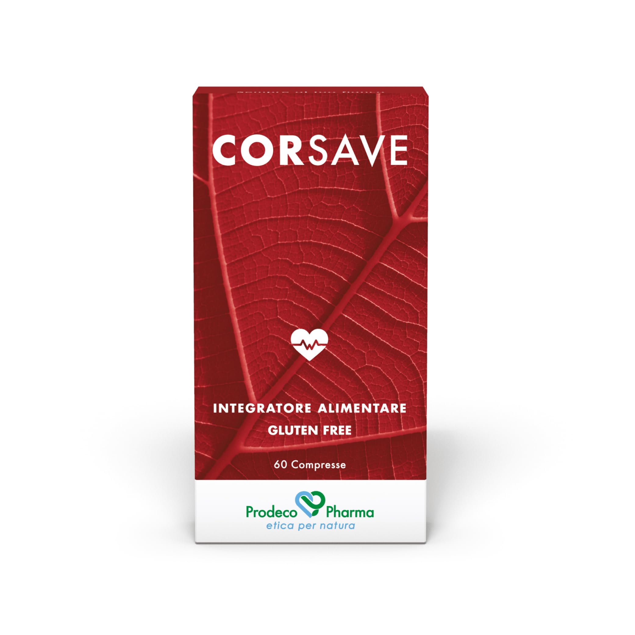 Prodeco Pharma CORSAVE Integratore Alimentare per la Funzionalità Cardiovascolare - 60 Compresse con Tè Verde, Coleus e Quercetina