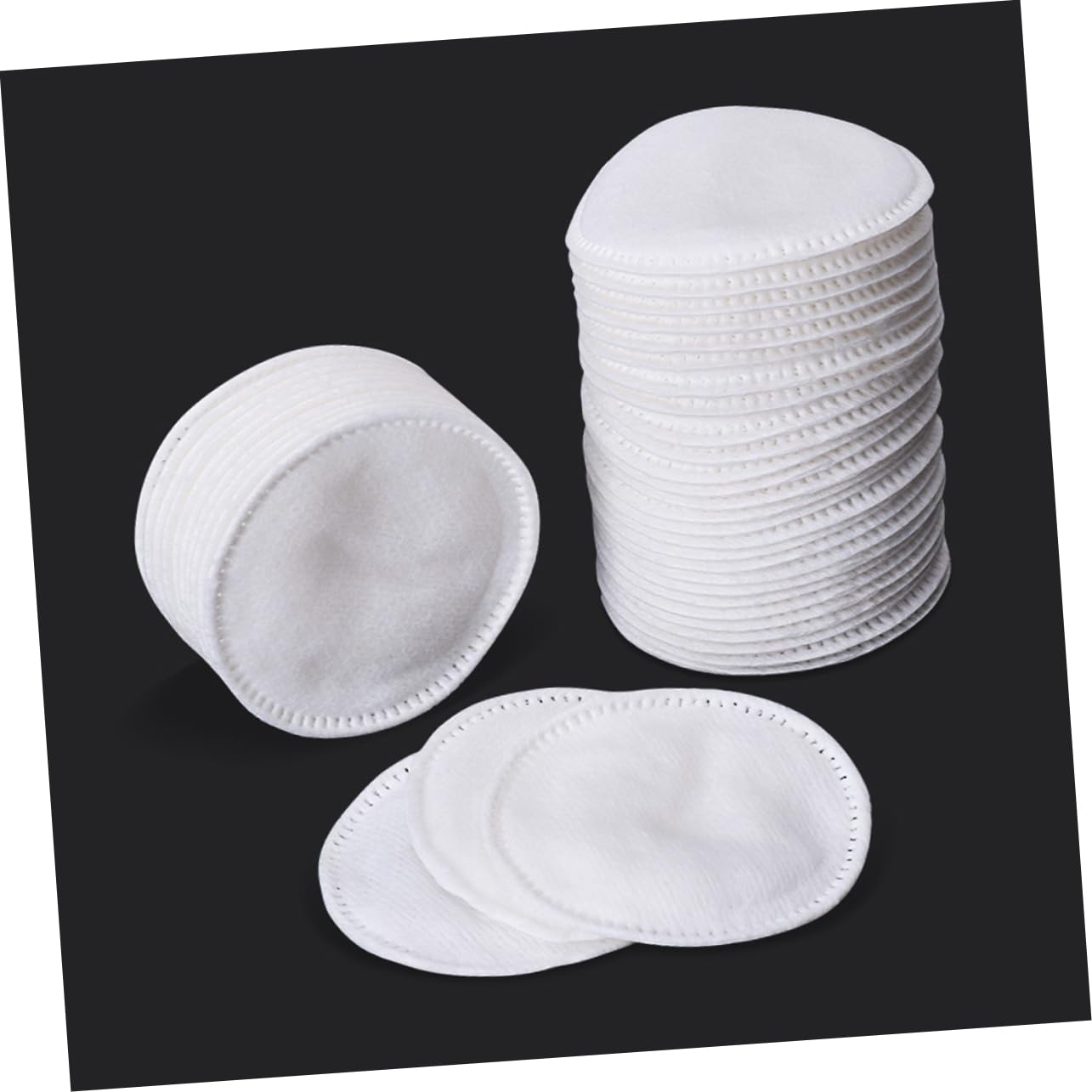 Didiseaon Skin-Friendly Cotton Makeup Removal Pads Drawstring Bag Set of Face Cleaning Rounds for Skin