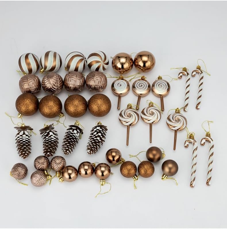 クリスマスツリーデコレーション、キャンディケイン クリスマスボールオーナメント40個セット - クリスマスツリー、ホリデー、ホームパ