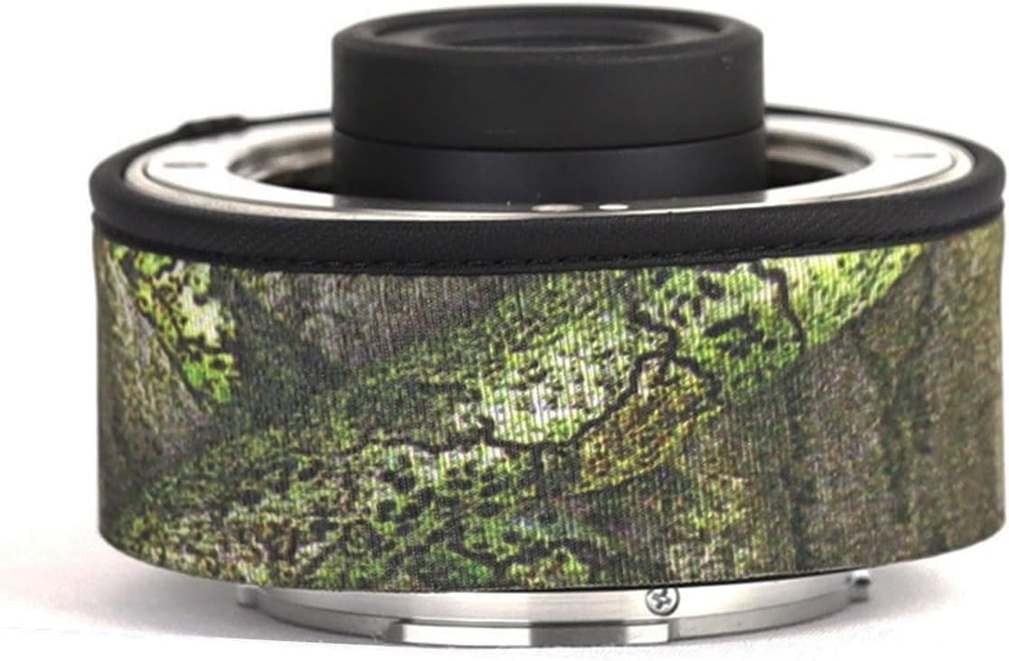 CHASING BIRDS Camouflage Waterproof Lens Coat for CANON EF Teleconverter 1.4X 2.0X Rainproof Lens Protective Cover (Green Leaf Camouflage, Extender EF 2X II)