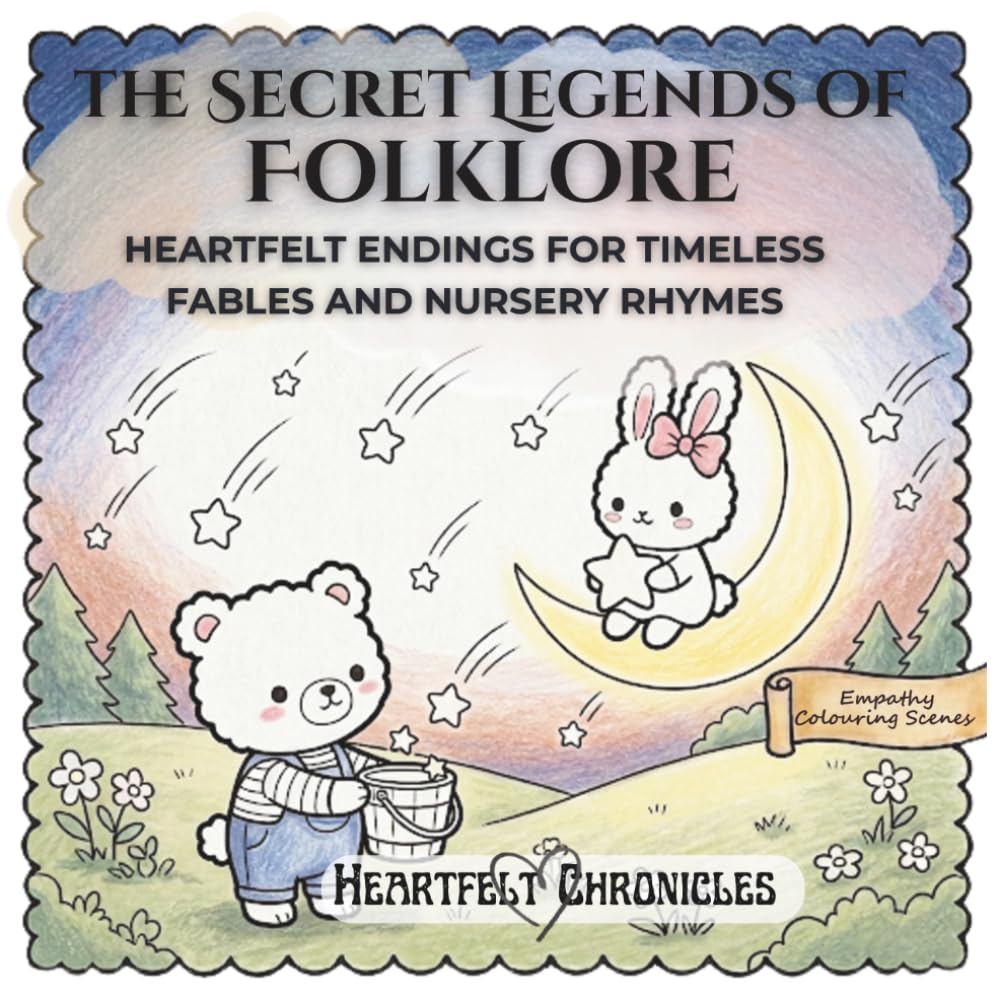 The Secret Legends of Folklore: Heartfelt Endings for Timeless Fables and Nursery Rhymes Coloring Book for Kids (Heartfelt Chronicles)